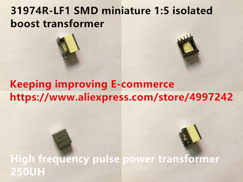 Original new 100% 31974R-LF1 SMD miniature 1:5 isolated boost transformer 250UH high frequency pulse power transformer ► Photo 1/4