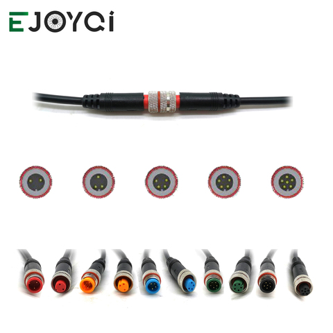 EJOYQI Julet 2 3 4 5 6 Pin Screw Type Small Power Waterproof Connector with Straight Plug Style ► Photo 1/6
