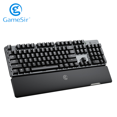 GameSir GK300 2.4GHz Wireless Mechanical Gaming Keyboard Aluminium Alloy Bluetooth Keypad with Wrist Rest for Android / iOS / PC ► Photo 1/6