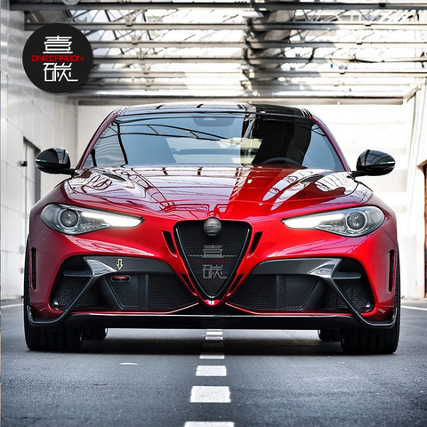 Side skirt For Alfa Romeo Giulia modified GTA Front Bumper Lip Grand Bumper ► Photo 1/5