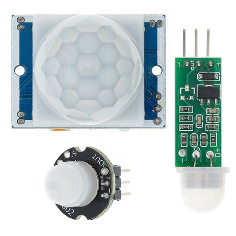HC-SR501 HC-SR505 MH-SR602 Adjust IR Pyroelectric Infrared Mini PIR Human Sensor Detector Module Bracket for Arduino ► Photo 1/6