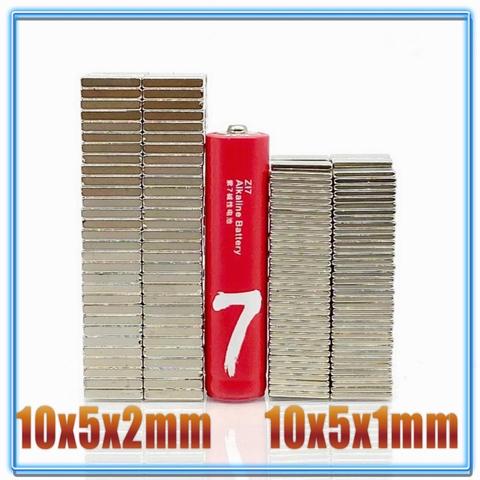 20/50/100/200Pcs Rectangular Magnet 10x5x1 10x5x2 N35 NdFeB Block Super Powerful Strong Permanent Magnetic imanes 10*5*1 10*5*2 ► Photo 1/6