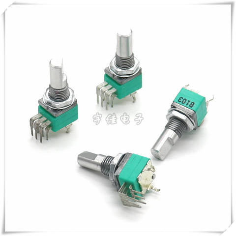 097 type 10K B103 stereo road vertical potentiometer with step 6 feet half shaft 17mm ► Photo 1/4