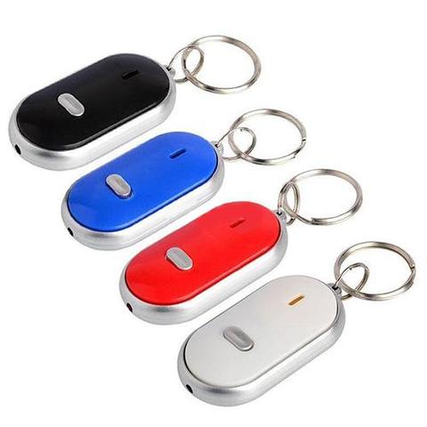 Anti-Lost LED Key Finder Find Locator Keychain Whistle  Sound Control Torch ► Photo 1/6