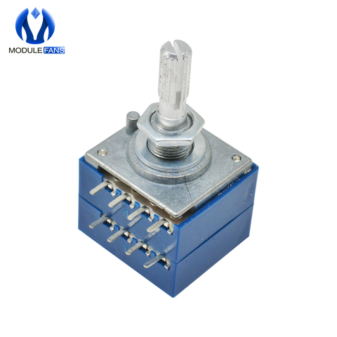 100K Rotary Potentiometer LOG ALPS RH2702 Audio Volume Control Pot Stereo W Loudness ► Photo 1/6
