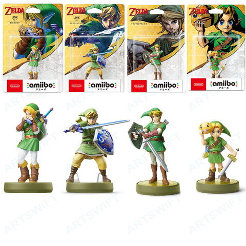 Nintendo Amiibo Zelda Figure Twilight Princess Toon 20 Hearts Wolf Link Ocarina of Time Breath of the Wild ► Photo 1/1