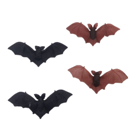 4/2pcs Mini pvc bat figures Anime Model Toy Halloween Novelty Joke gadgets Trick item ► Photo 1/6