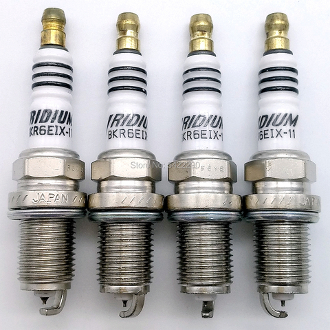 4pcs Car Iridium Power Spark Plug BKR6EIX11 4272 fit for CHEVROLET TOYOTA MITSUBISHI LEXUS FORD ACURA AUDI Car Plug BKR6EIX-11 ► Photo 1/4