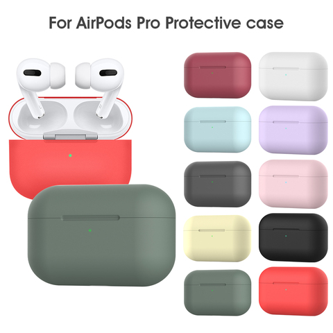Silicone Luxury Case For Airpods Airpod Pro 3 2 1 Silicone Wireless Protective Cover For Apple Air Pods Pod 2 1 Pro Coque Fundas ► Photo 1/6