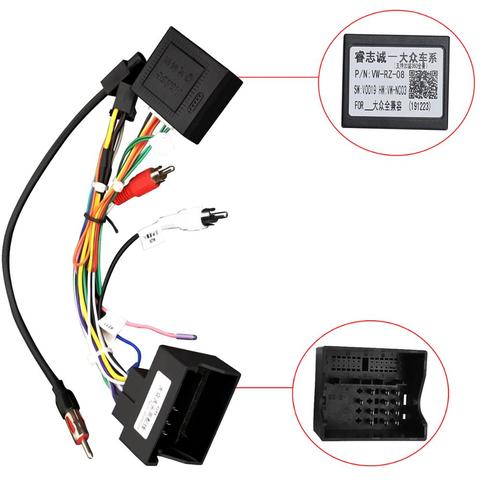 Android Car Stereo Harness With Can-Bus Decoder RZ-V.W08 ► Photo 1/3