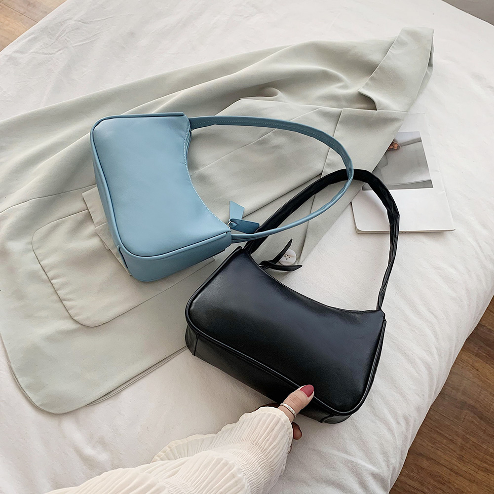 Lady Fashion PU Leather Handbag Pillow Shape Shoulder Crossbody Bag Tote Purse