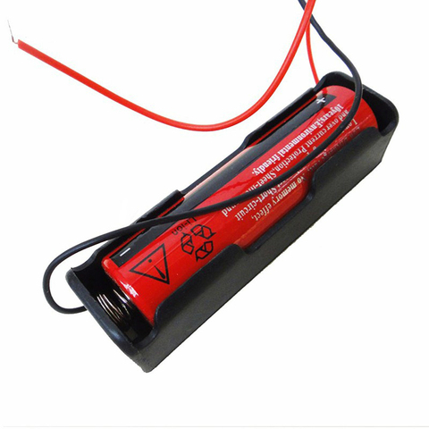 1 Piece 3.7V 18650 Battery Case Holder Storage Box with Wire Leads for 18650 Battery ► Photo 1/4