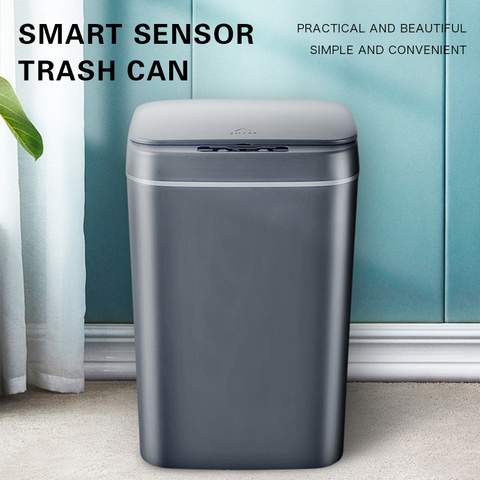 Smart Sensor USB Trash Can Home Intelligent Waste Bin Rubbish