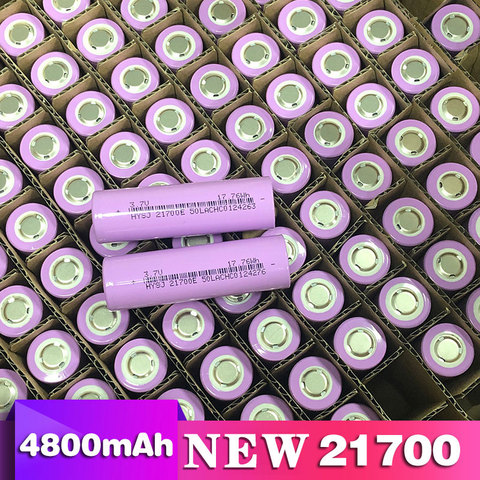 New 21700 lithium battery 4800mAh 3.7V power electric car battery for mobile power flashlight battery ► Photo 1/4