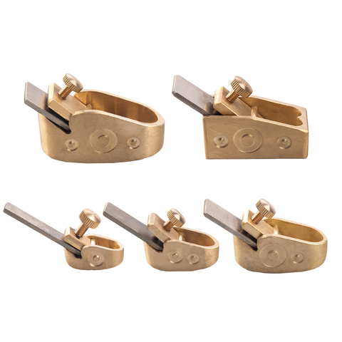 5 pcs Woodworking Finger Plane Cutter Mini Copper Plane Stainless Steel Luthier Tool Set For DIY Violin Viola Cello ► Photo 1/6