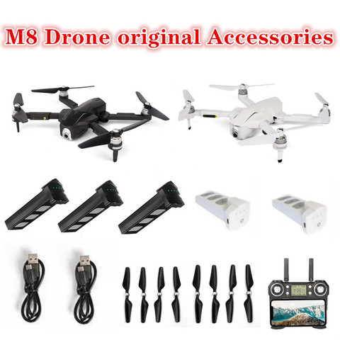 M8 Drone Original Accessories 7.6V 3000mAh Battery Propeller blade USB charging cable Remote Control Spare Parts for M8 GPS Dron ► Photo 1/1
