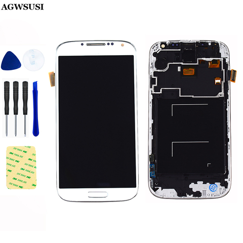 For Samsung Galaxy S4 gt- i9500 i9505 i337 Touch Screen Digitizer Glass Sensor + LCD Display Panel Monitor Assembly + Frame ► Photo 1/6