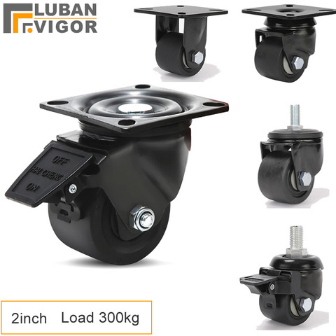 Super load-bearing 300KG,2 inch  Low center Casters/wheels,FOR heavy carts, machine tools, large equipm,HOME/Industrial Hardware ► Photo 1/5