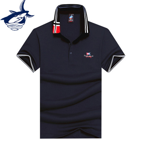 2022 New arrival fashion men polo shirt brand Tace & Shark men camisa masculina cotton breathable shark men polo shirt ► Photo 1/6