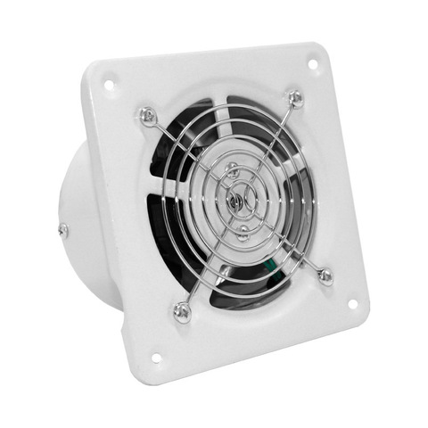 220V Ventilator Extractor Wall Mounted 4 Inch Exhaust Fan Low Noise Home Bathroom Kitchen Garage Air Vent Ventilation ► Photo 1/3