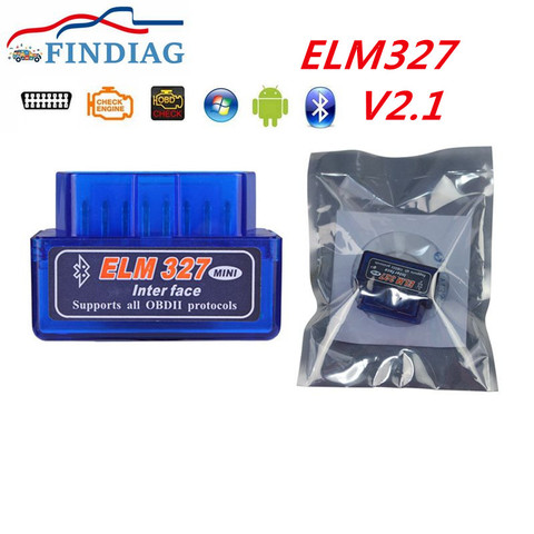 Super MINI Bluetooth Scanner ELM327 V2.1 Car Auto Interface Works on All OBD2 Vehicles Read Diagnostic Codes OBDII Protocols ► Photo 1/6