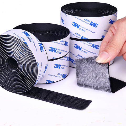 50cm 16/20/25/30/50mm Strong Self Adhesive Hook and Loop Fastener Tape Nylon Sticker Velcros Adhesive with Glue for DIY ► Photo 1/6