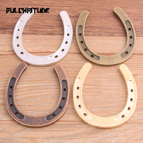  1PCS 72*58mm Four Color Metal Zinc Alloy Big Horseshoe Horse Charms Fit Jewelry Pendant Charms Makings ► Photo 1/6