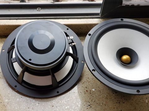 Pair 2unit HiFI 8inch  MICA mix paper cone   fullrange speaker  full range woofer pair ► Photo 1/6