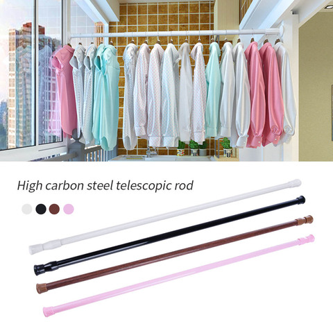 Adjustable Telescoping Shower Curtain Rods And Accessories Extendable  Tension Pole Rod Hanger Spring Loaded Bathroom Product - Price history &  Review, AliExpress Seller - Daily Storage Warm Store