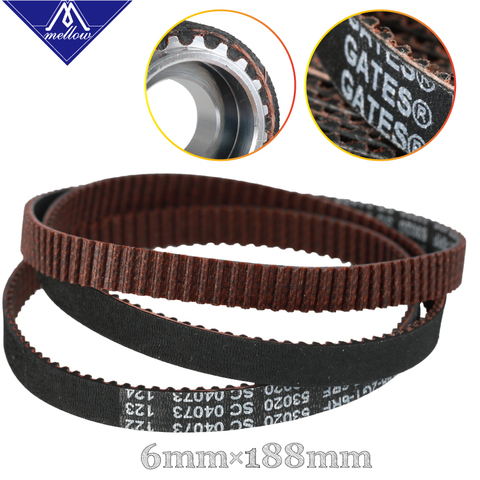 High Quality 3D Printer GT2 Width 6mm 188-2GT Timing Belt Loop GATES-188-2GT Gear Synchronous Belt ► Photo 1/6