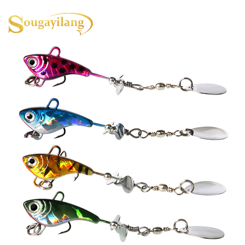 Sougayilang 4Pcs 4Colors Super Hard Fishing Lure with Hooks Metal Artificial Fishing Tackle Lifelike Lure Sea Fishing Baits Lure ► Photo 1/6