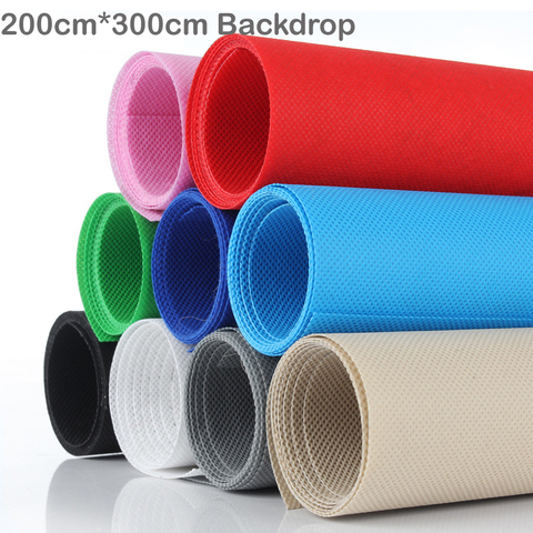 Photography 200cm*300cm Non-Woven Fabric Backdrop Cloth Solid Color Chromakey Backgound for Photo Studio Video ► Photo 1/3