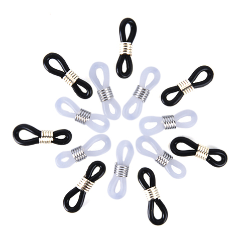 100pcs Springs With Plastic Silicone Connection Glasses Chain Antiskid Rubber Ring Strap Eyeglasses DIY Jewelry Accessories ► Photo 1/6
