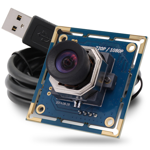 No distortion MJPEG 30fps 1920*1080 OV2710 Autofocus Camera Module Mini 38*38mm USB Camera Board Module ► Photo 1/6