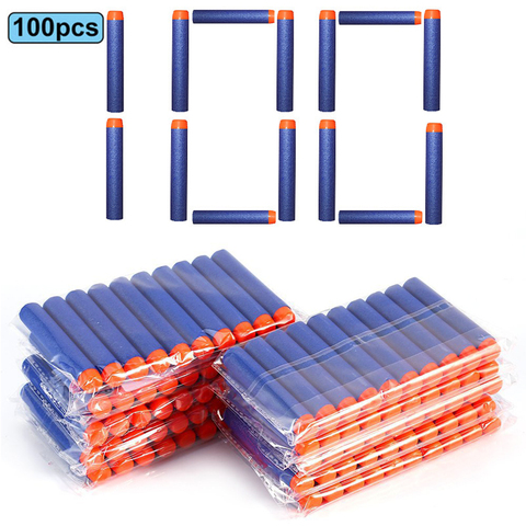 100PCS Darts For Nerf Universal Suction Soft Head 7.2cm Refill Darts Toy Gun Bullets for Nerf Series Blasters Gift Toys For Kid ► Photo 1/6