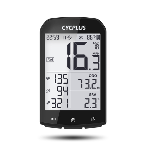 CYCPLUS M1 Cycling GPS Bicycle Speedometer Bike Computer Bluetooth 4.0 ANT+ IPX6 Odometer Bike Accessories ► Photo 1/6