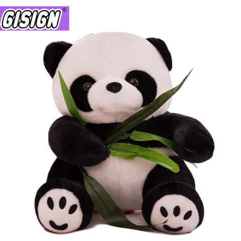 9-20cm Cute Panda Plush Toys With Bamboo Leaves Bear Pillow Soft Cartoon Animal Panda Stuffed Pendant Funny Doll Toy Kids Gifts ► Photo 1/6