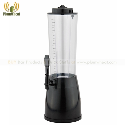 Drink Tower Dispenser with Ice Tube and LED Light