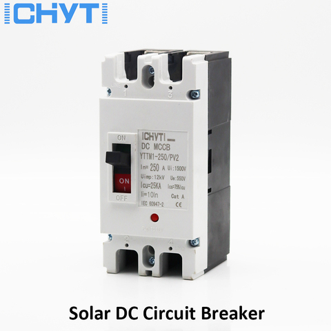 ICHYTI YTTMI-250/PV2 Moulded Case Circuit Breaker Switch 2P 550V 160A 200A 250A DC MCCB Solar Battery Main Switch ► Photo 1/5