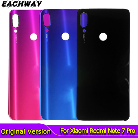 New For Redmi Note 7 Pro Back Battery Cover Door Rear Glass For Xiaomi Redmi Note7 Battery Cover Housing Case  with Glue ► Photo 1/6