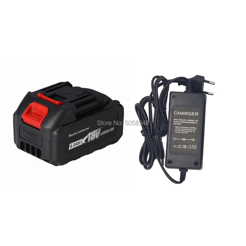 compatiable 18V 4000 mAh battery pack with a charger for rechargeable cordless tool ► Photo 1/6