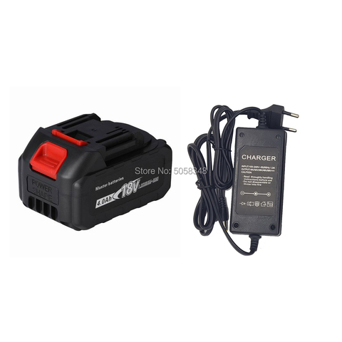 Buy Online Compatiable 18v 4000 Mah Battery Pack With A Charger For Rechargeable Cordless Tool Alitools