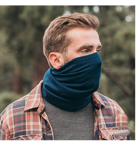 2022 Fall Unisex 100% Merino Wool Neck Gaiter& Bandana Women Men Merino Wool Ski Neck Gatier Ring Wrap 1 Layer Warm Scarf ► Photo 1/6