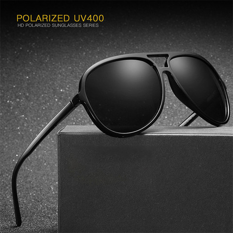 Zerosun (150mm) Mens Polarized Sunglasses TR90 Driving Sun Glasses for Man Black Aviation HD TAC Polaroid Brand Quality UV400 ► Photo 1/6