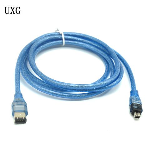4P 4 Pin to 6 Pin IEEE 1394 for iLink Adapter Cable 4Pin To 6Pin Firewire Cable DV Camera Cable 5FT ► Photo 1/2
