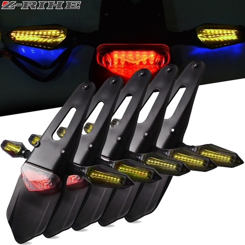 For HONDA CRF230F XR230 XR250 XR400 CRF 230F XR 250 230 Motorcycle Dirt Bike Rear Fender Brake Stop TailLight 12 LED Tail Light ► Photo 1/6