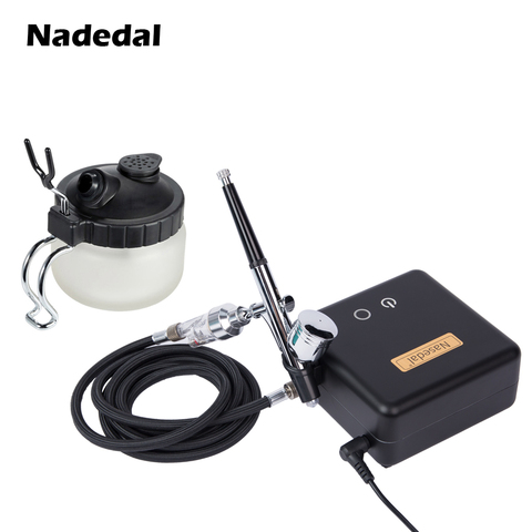 Nasedal Auto Stop Function Dual-Action Airbrush Compressor 0.2mm/0.3mm/0.5mm  Set Spray Gun Adjustable Power Touch Switch ► Photo 1/6