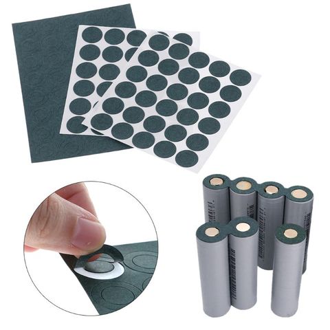 100pcs 18650 Battery Insulation Gasket Barley Paper Li Cell Insulating Glue Patch ► Photo 1/6