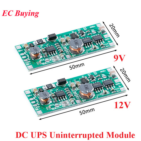 DC UPS Uninterrupted Charging Module 5V-12V to 9V 12V 1A 18650 Lithium Battery Boost Step Up Power Supply Voltage Control Board ► Photo 1/5