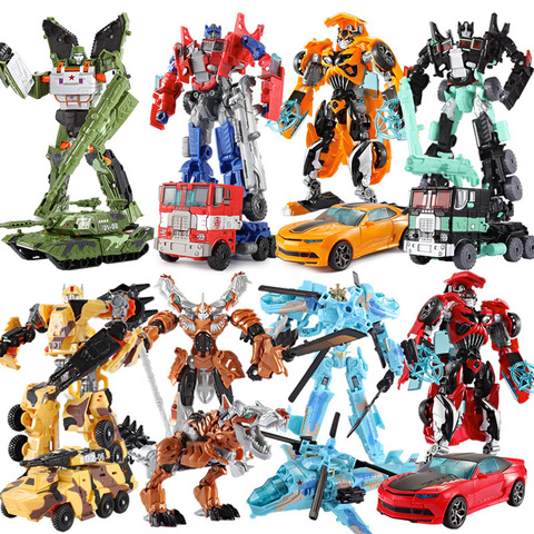 2022 Top Sale 19.5cm Model Transformation Robot Car Action toys Plastic Toys Action Figure Toys BEST Gift For Education Children ► Photo 1/6